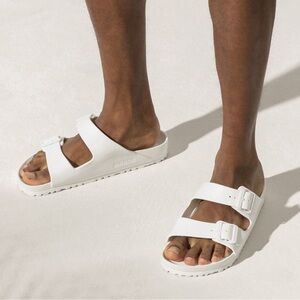 Birkenstock Arizona White Sandals